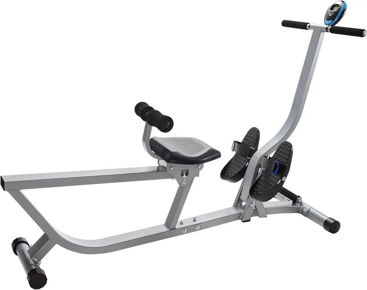 Stamina Hydraulic Rower Machine with Smart Workout App - Rowing Machine with Adjustable Resistance for Home Gym Fitness
