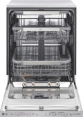 LG - 24 Top Control Smart Built-In Stainless Steel Tub Dishwasher with 3rd Rack, QuadWash and 44db - Stainless steel