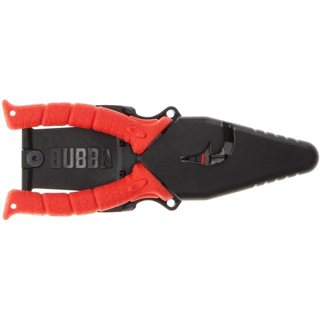 BUBBA 8.5 Stainless Steel Pliers with Non-Slip Handle， Spring Loaded with Crimping Tools and Anvil Cutters Lanyard Hole and Sheath