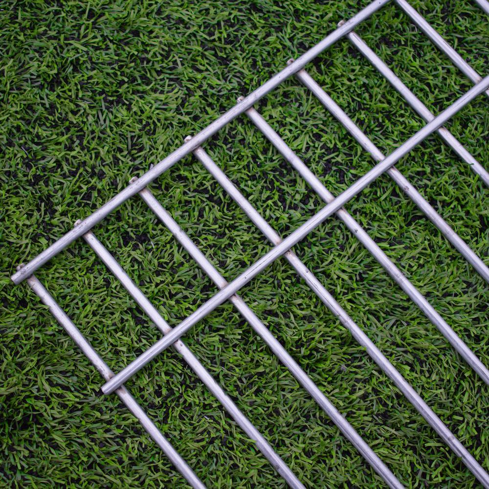 Dig Defence 5 Pack No-Dig XL Animal Barrier Fence for Max Protection 15 L x 24 W Galvanized Steel