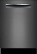 Bosch - 800 Series 24 Top Control Built-In Dishwasher with CrystalDry, Stainless Steel Tub, 3rd Rack, 42 dBa - Black stainless steel