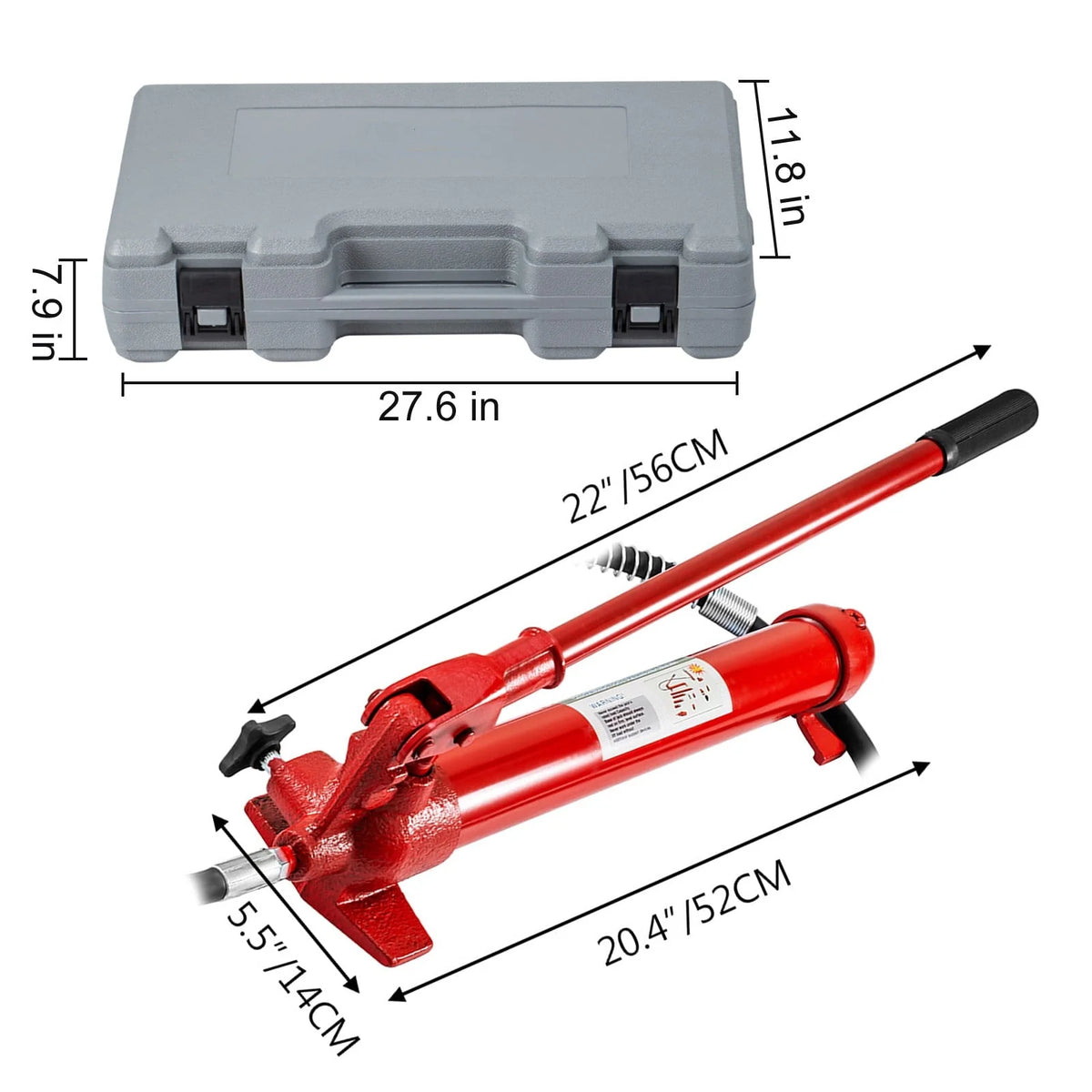 BENTISM 2.0M Porta Power Hydraulic Jack Repair Tool Kit Power Set Auto Tool 12 Ton