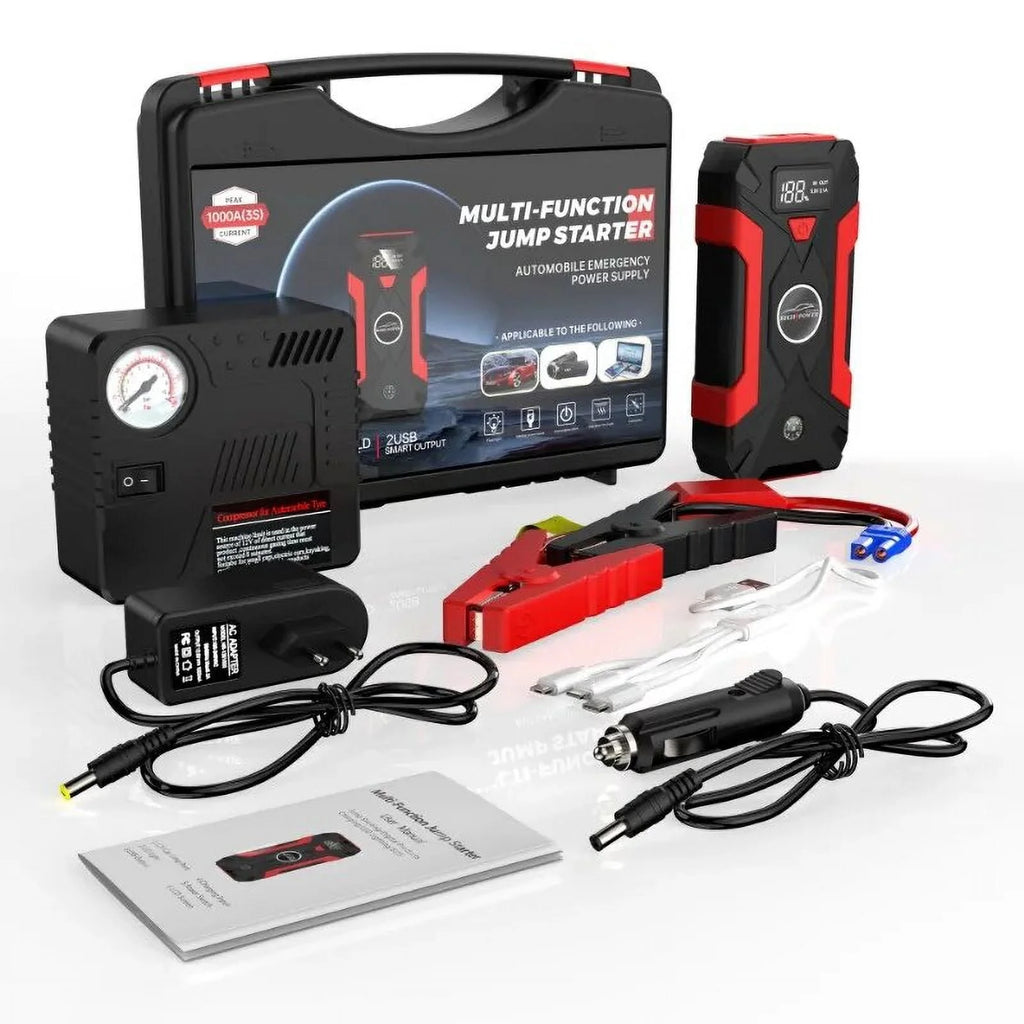 10000mAh Car Jump Starter Power Bank Accessories External Battery Booster Charger 12V Gasoline Petrol Diesel Vehicle Supplies
