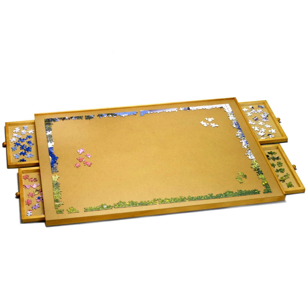 Bits and Pieces Jumbo 1500 Piece Puzzle Plateau W/ Storage Drawers�� 26x35