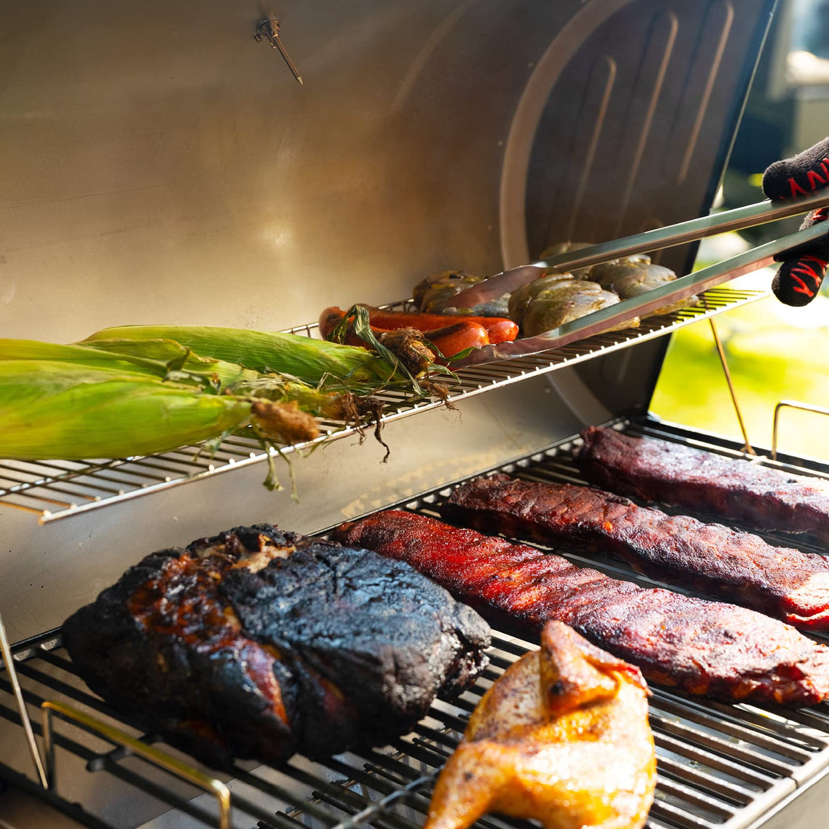 Char Griller 1224 Smokin Square Charcoal