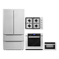 4 Piece Kitchen Package 30 Gas Cooktop 30 Single Electric Wall Oven 24 Built-In Microwave Drawer & Energy Star French Door Refrigerator