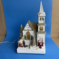 Christmas Animated Church Scene Lights Musical 8 Songs Holiday Living #0848132