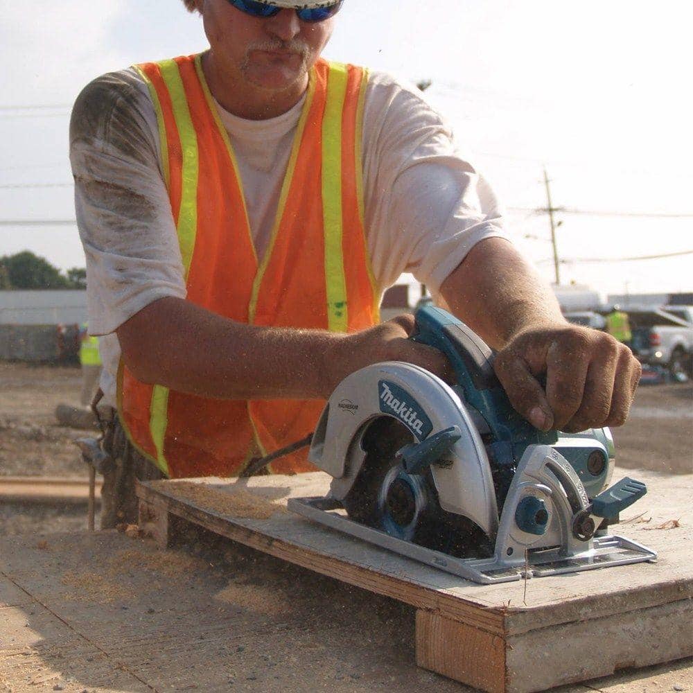 15 Amp 7-1/4 in. Corded Lightweight Magnesium Circular Saw with LED Light, Dust Blower, 24T Carbide blade, Hard Case 5007MG