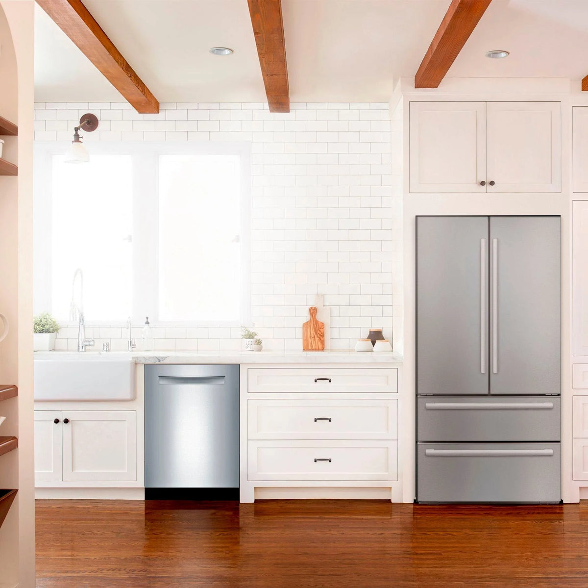 Bosch - 500 Series 24 Top Control Built-In Dishwasher with AutoAir, Stainless Steel Tub, 3rd Rack, 44 dBa - Stainless steel