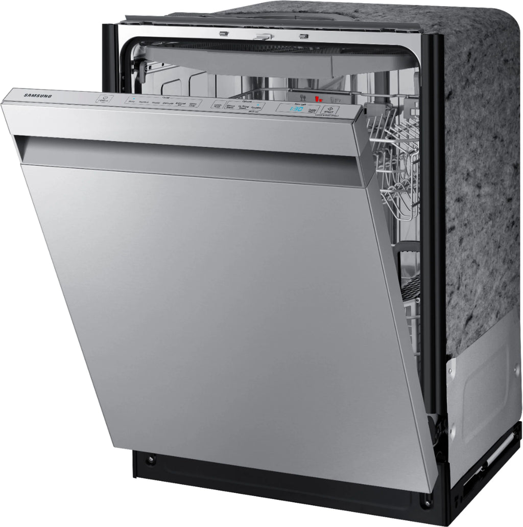 Samsung - StormWash 24 Top Control Built-In Dishwasher with AutoRelease Dry, 3rd Rack, 42 dBA - Stainless steel