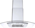 Range Hood 30 inch Convertible Wall Mount Range Hood with Tempered Glass 3 Speed Fan 450CFM