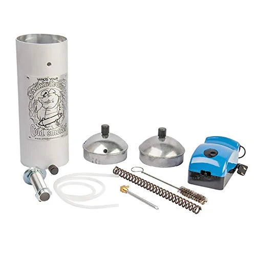 Smoke Daddy Big Kahuna Hot or Cold Smoke Generator | BBQ Accessories Works with Any Outside BBQ Grill | Electric Smoker Pellet Accessory | Add Your Favorite Blend of Wood Chunks, Wood Chips, or Pellets to Customize Your Smoke Profile