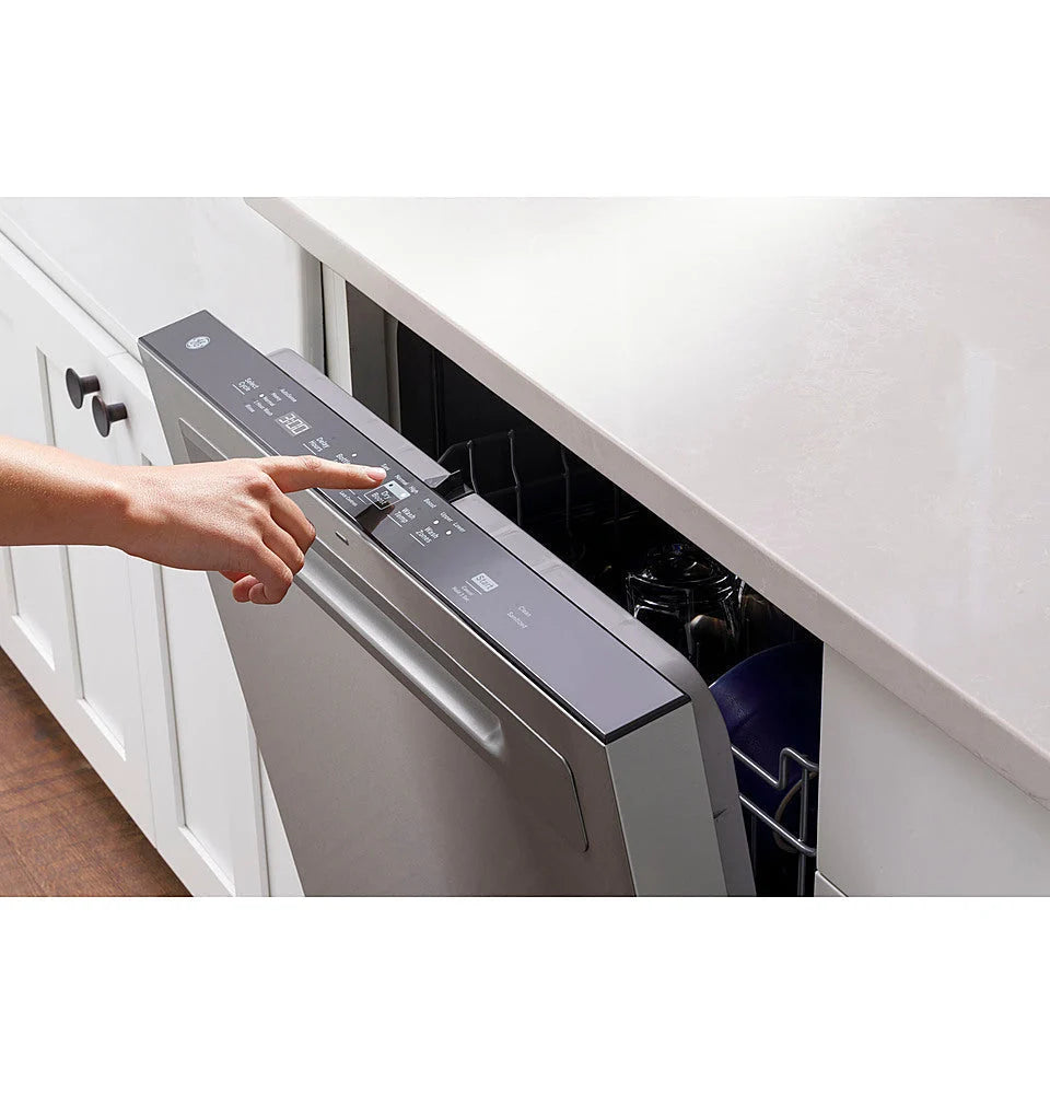 GE - Top Control Built-In Dishwasher with 3rd Rack, Dry Boost, 50 dBa - White