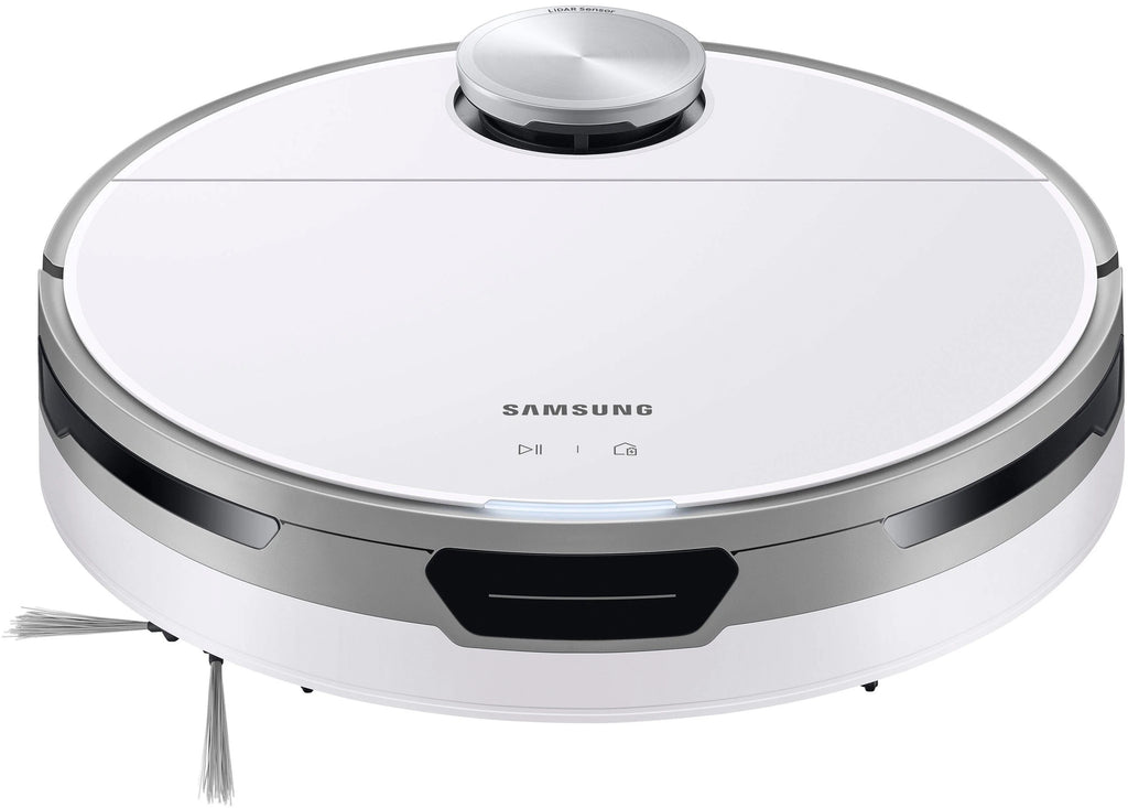 Samsung - Jet Bot+ Robot Vacuum with Clean Station - White