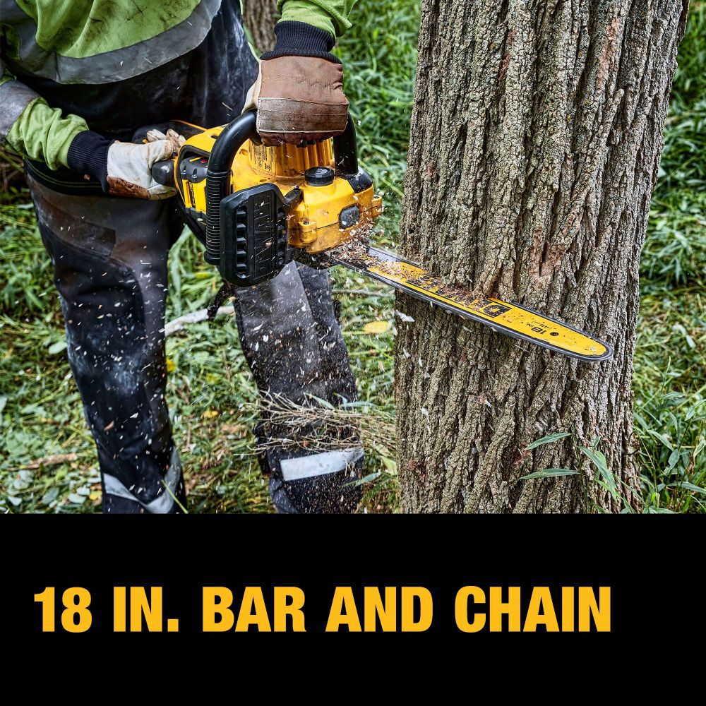 DEWALT 60V MAX Chainsaw 18 Brushless Cordless Kit DCCS672X1 from DEWALT