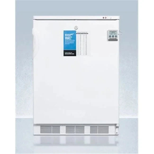 24 in. Wide Built-in -25 deg C Manual Defrost All Freezer with Lock & Thermometer
