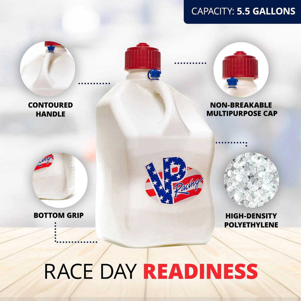 VP Racing 5.5 Gal Motorsport Racing Utility Jug, Patriotic (2 Pack)
