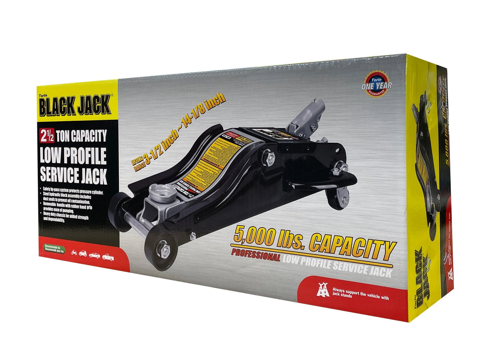 Black Jack 2.5 Ton Low Profile Floor Jack Black/Silver, T825010W
