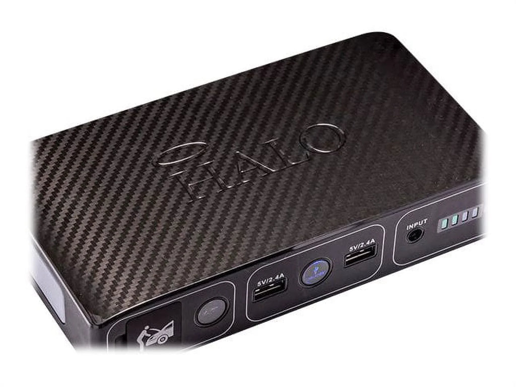Halo Bolt 58830 Mwh Portable Phone Laptop Charger Car Jump Starter with AC Outlet - Black Graphite