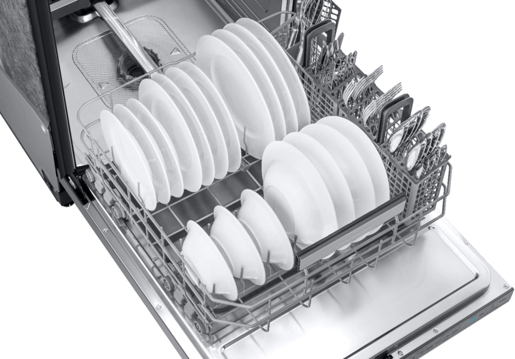 Samsung - Linear Wash 24 Top Control Built-In Dishwasher with AutoRelease Dry, 39 dBA - Stainless steel