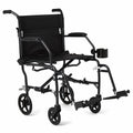 Medline Ultralight Transport Wheelchair Desk Length