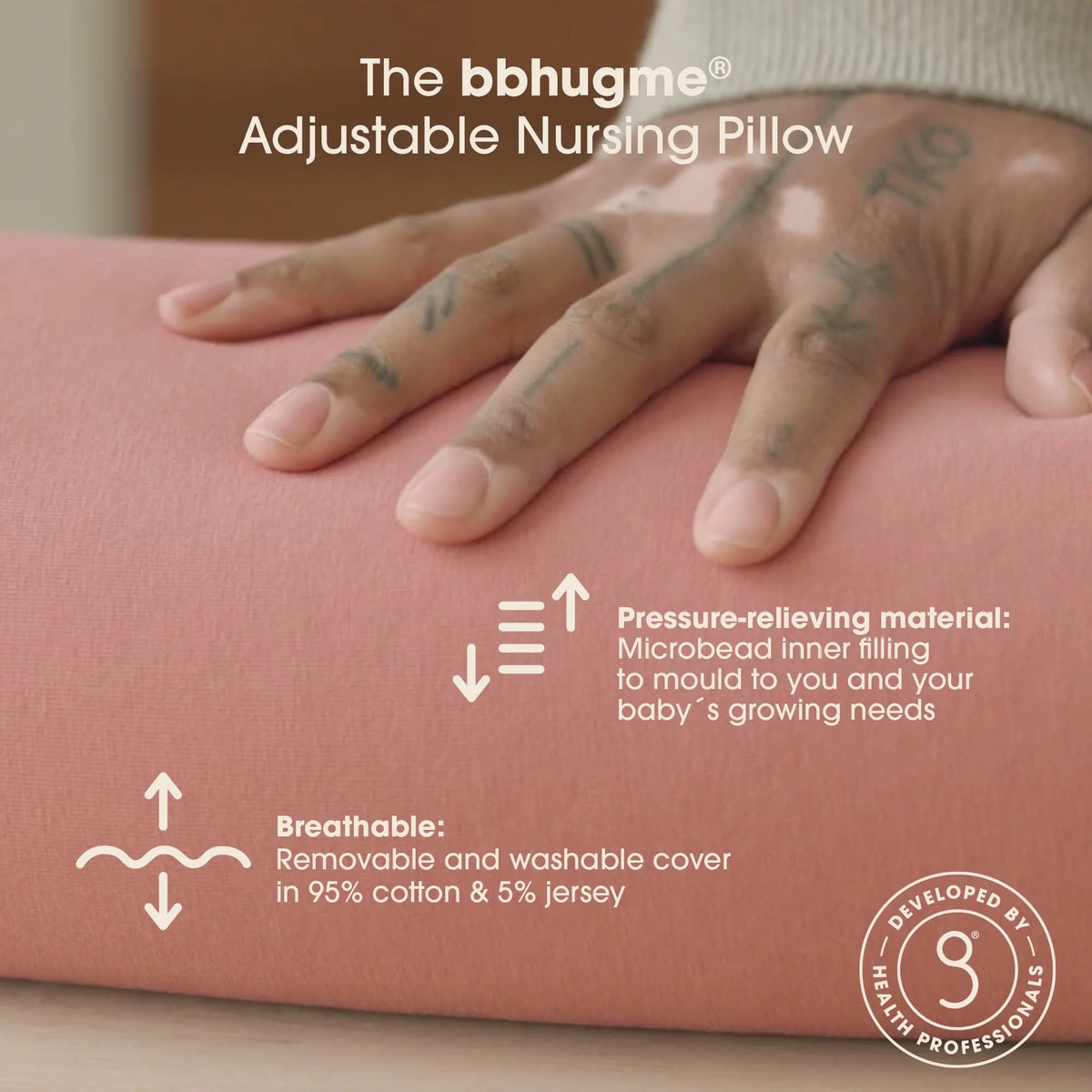 bbhugme Adjustable Nursing Pillow Breastfeeding