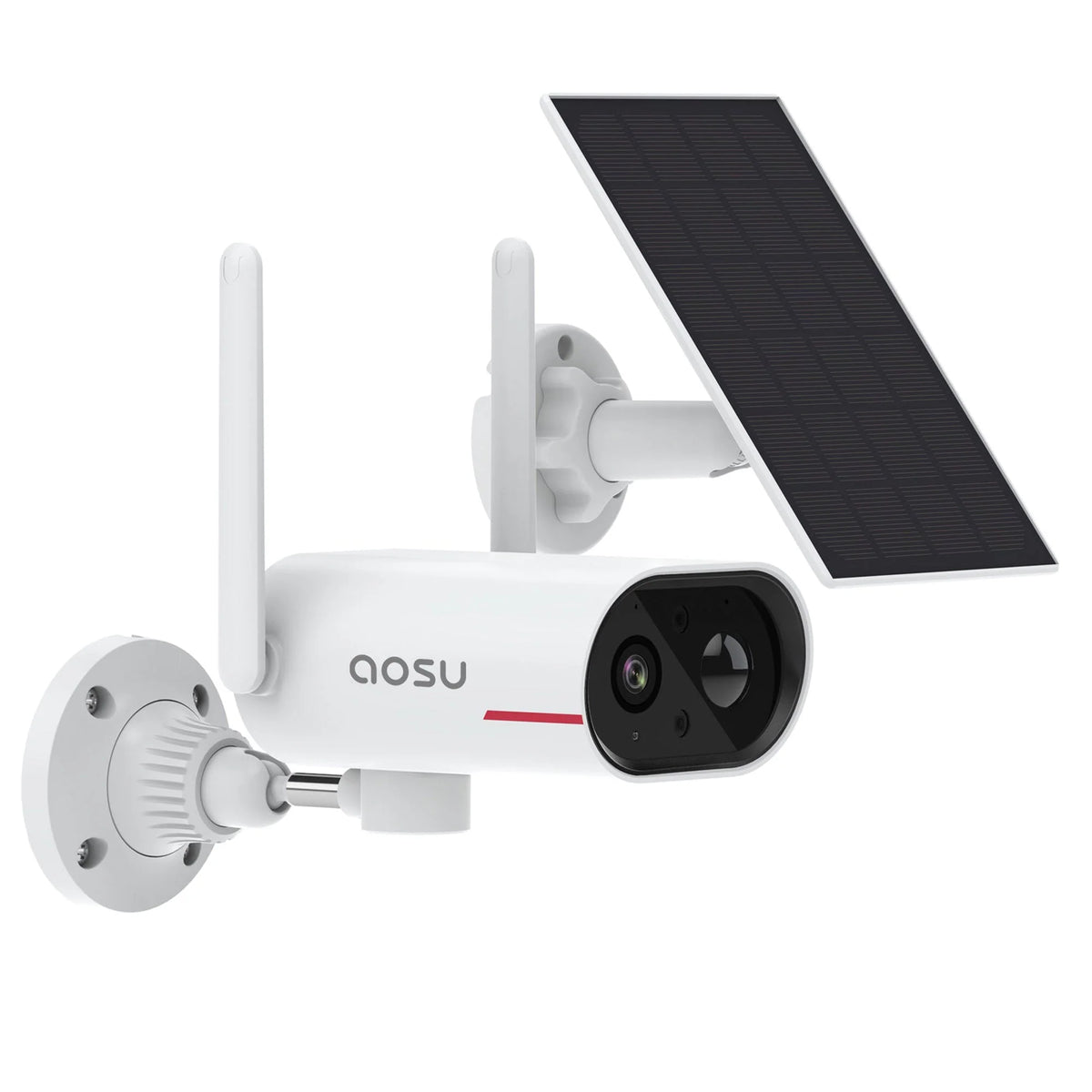 DEKCO WiFi Rotating Outdoor Solar Powered Home Security Camera with Night Vision