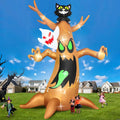 Kalolary 12FT Halloween Archway Inflatables, Giant Pumpkin Arch Inflatable with LED Light Scary Halloween Outdoor Blow Up Decoration for Lawn Garden Yard Holiday Party Decor