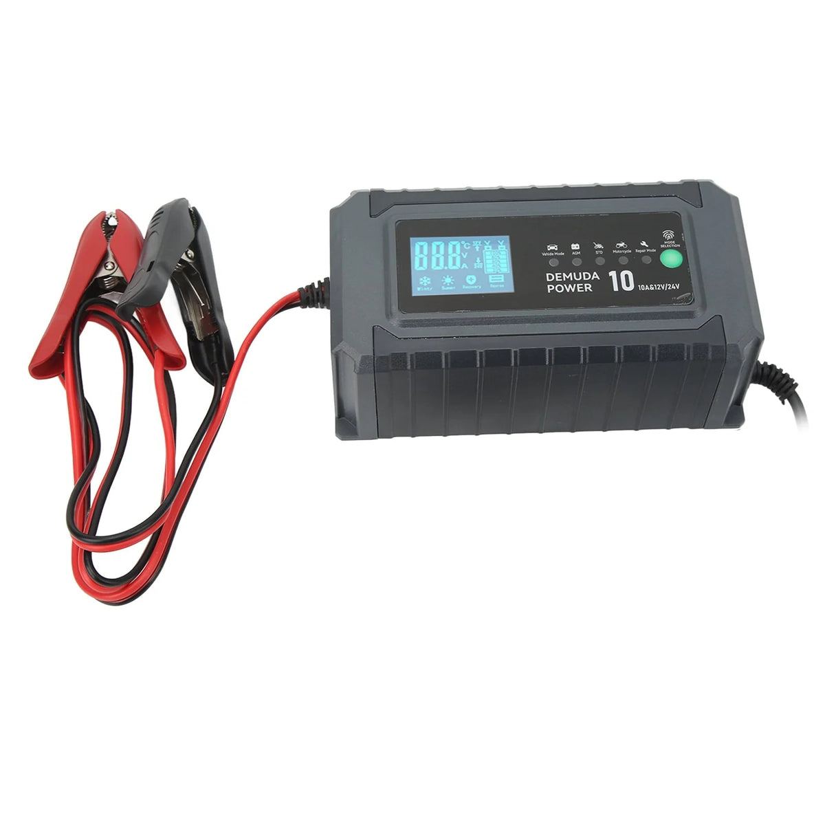 Smart Battery Charger Fully Automatic Intelligent Battery Charger Maintainer for 12V 24V EU Plug 220V