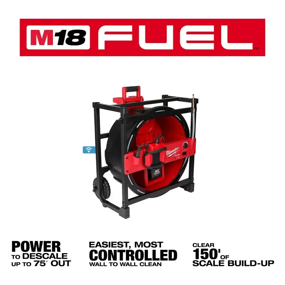 Milwaukee 2819-22 M18 FUEL 18V High Speed Chain Snake Kit for 1-1/2 – 4 Pipes