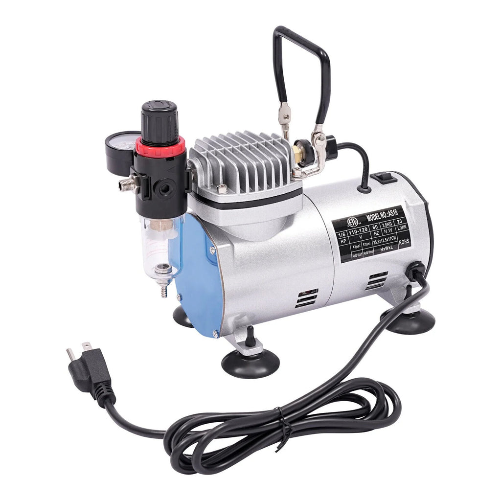 Airbrush Spray Booth Kit With LED Light & Filter Hose for Model Painting Airbrushing Set