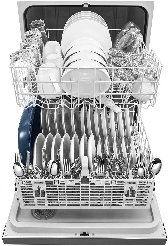 Whirlpool - 24 Tall Tub Built-In Dishwasher - Monochromatic stainless steel