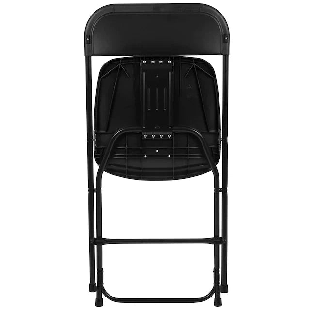 Flash Furniture 10-Pack Black Standard Folding Chair with Solid Seat (Indoor)
