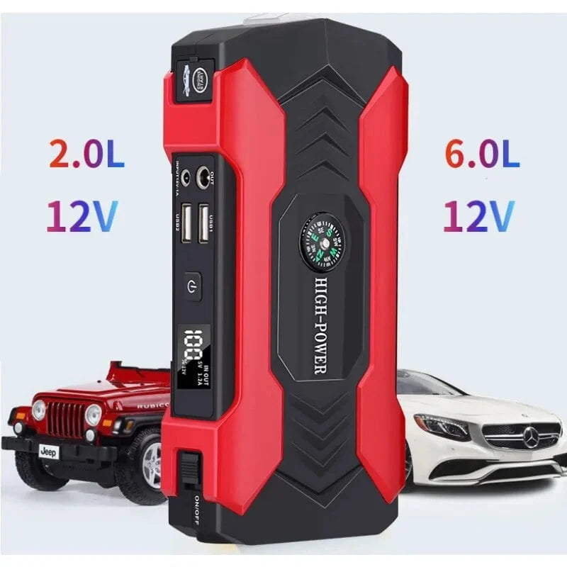 1000A Powerful Car Power Bank 12V Portable Booster Jump Starter Portable Car Jump Starter Powerbank Vehicle Auto Tools