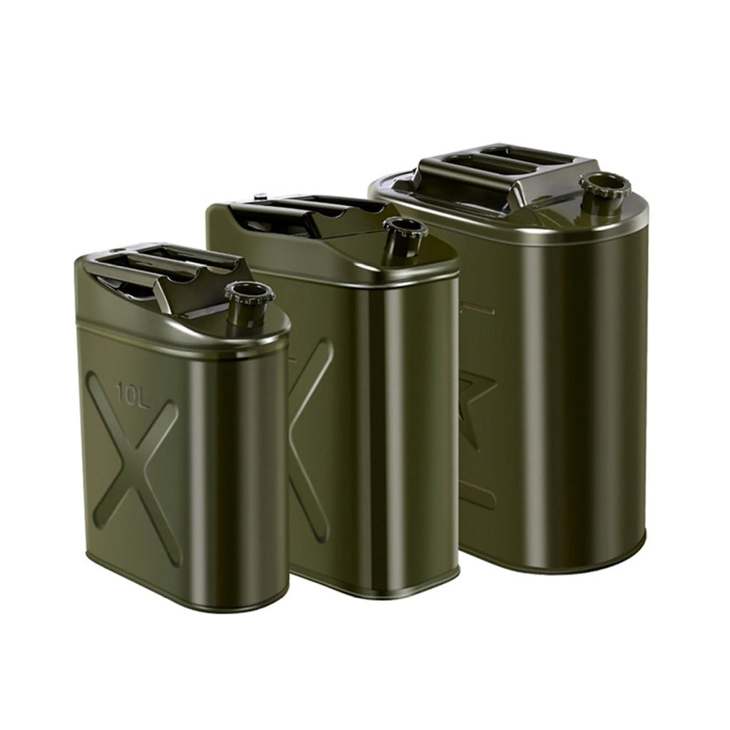 MoreChioce 20 Litre Metal Jerry Can Car Canister Holder Storage Tank with 3 Handles for Water Petrol Oil Water Alcohol