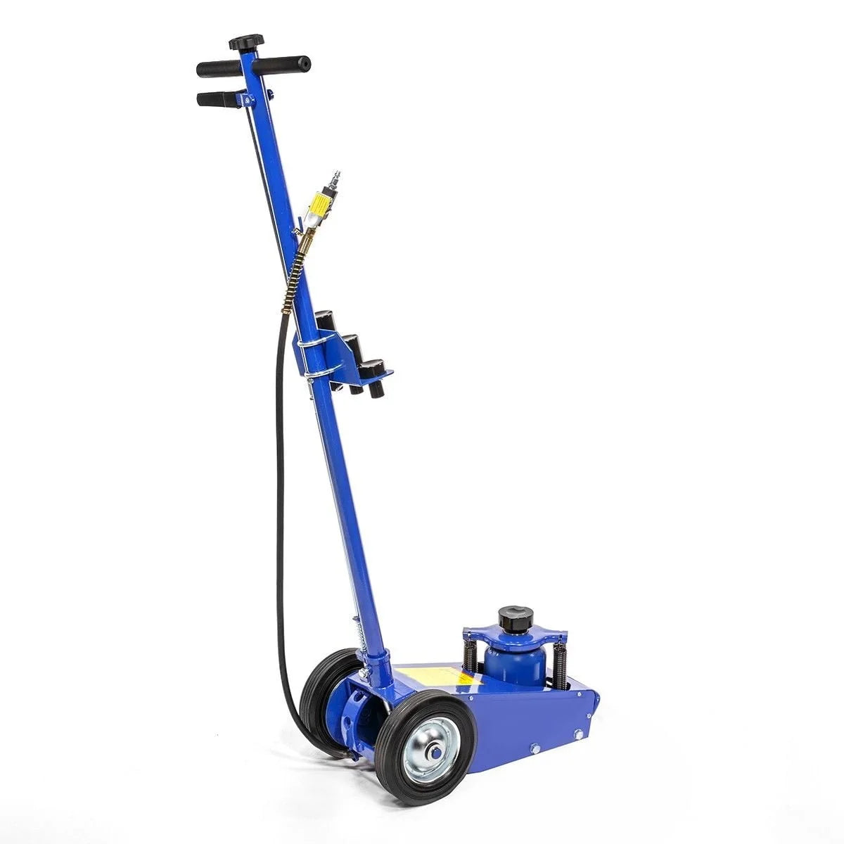 Pro-Series 22-Ton Air Hydraulic Floor Jack Car Wheel Floor Jack Capacity w/ (4) Extension Saddle Set, Blue
