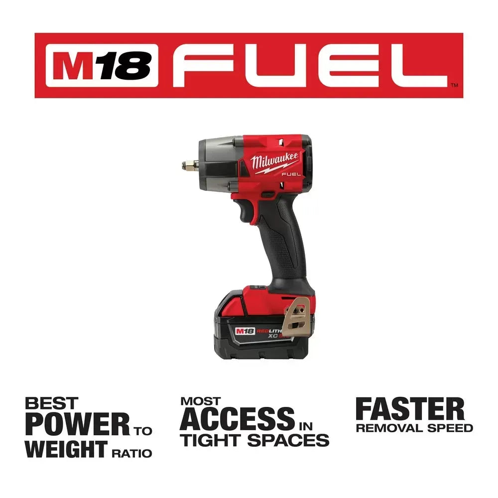 Milwaukee 3010-22 M18 FUEL 18V 1/2 HTIW - 3/8 MTIW Automotive Combo Kit