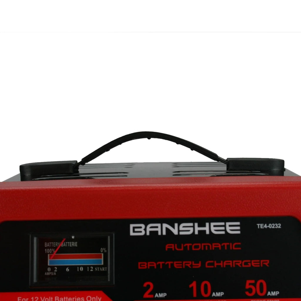 Banshee, 10/2/50 Amp 12V Manual Charger Engine Start Emergency Battery Starter - NEW