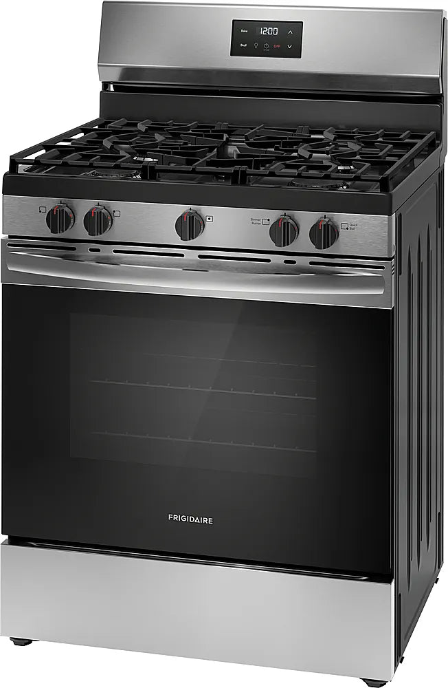 Frigidaire 5.1 Cu. Ft Freestanding Gas Range with Quick Boil Burner – Stainless Steel