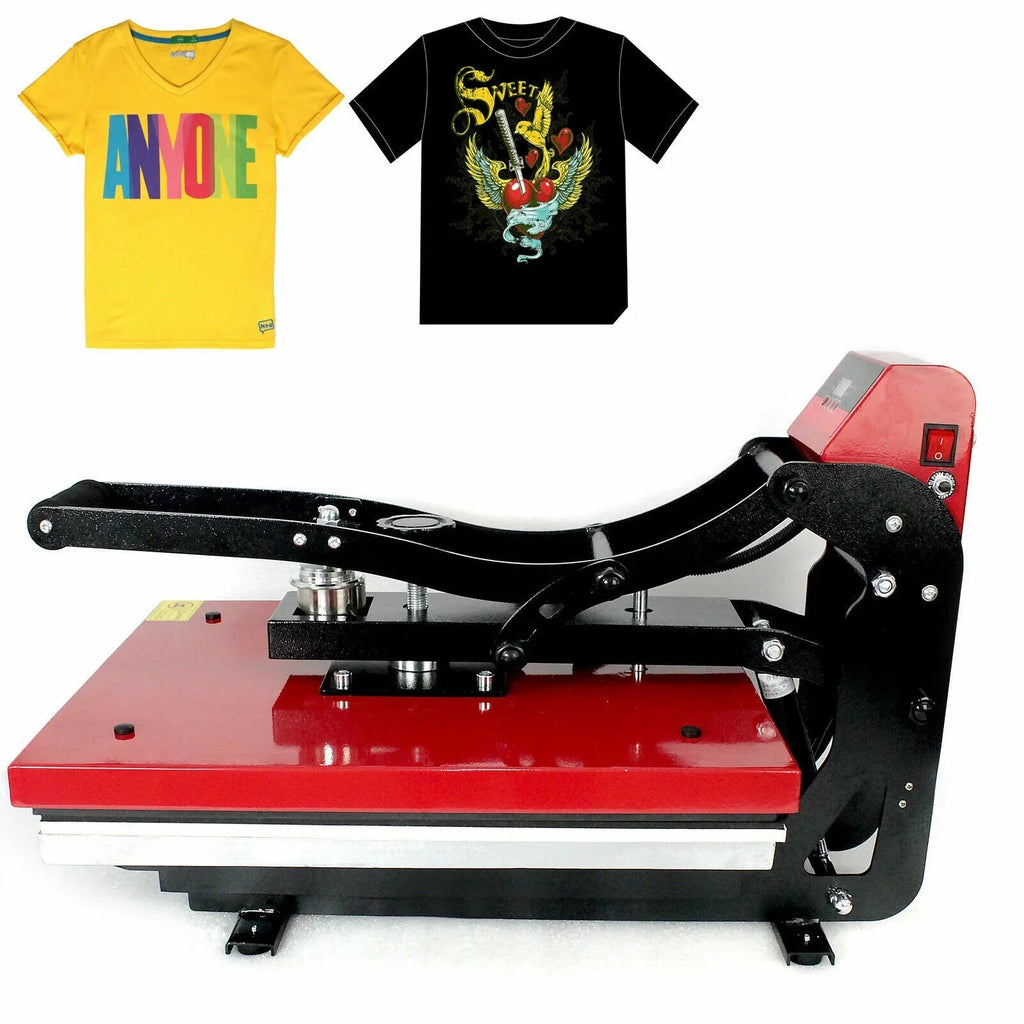 16x20 Slide Out Auto Open Heat Press Machine Clamshell Slide Out Base T-Shirt