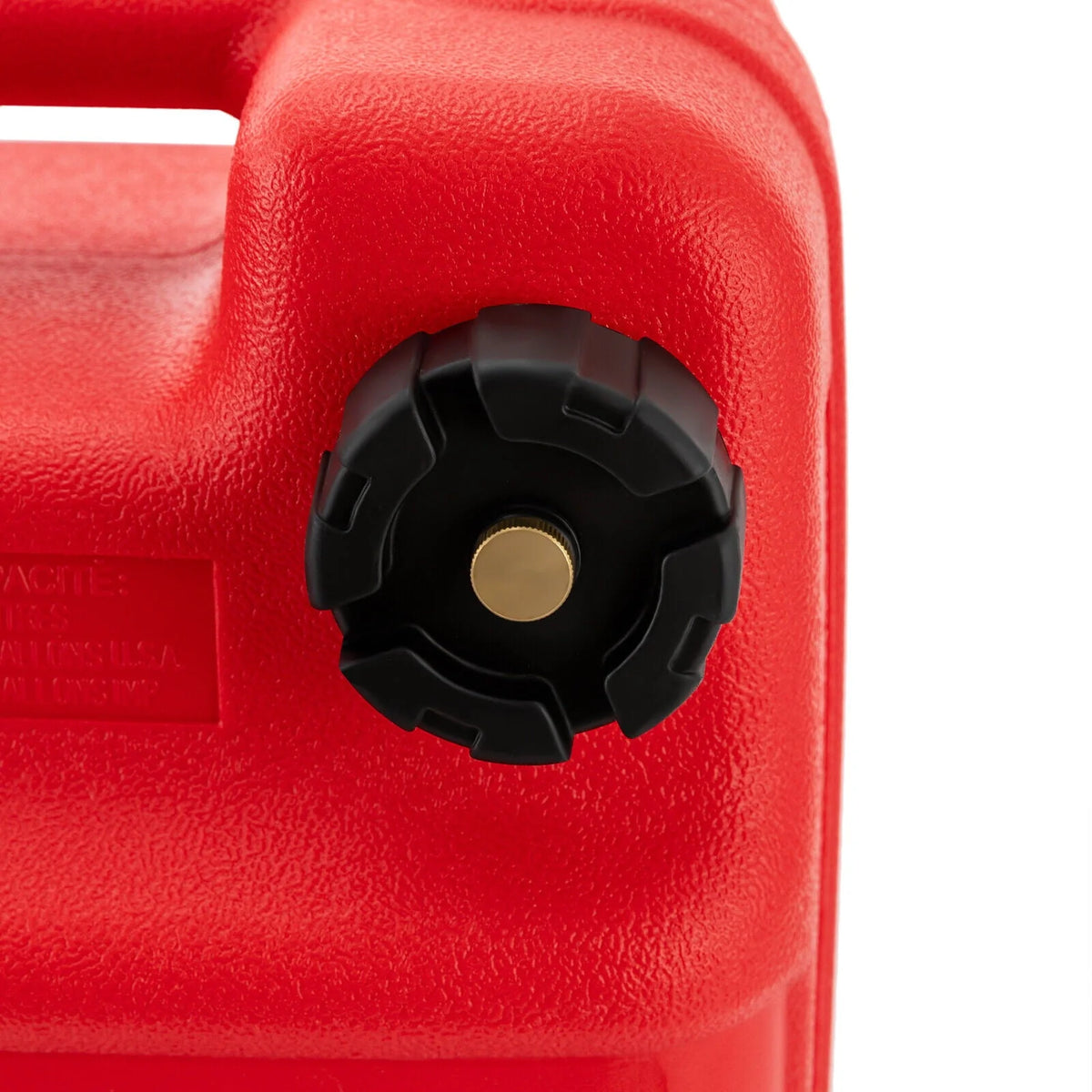 Portable Boat Outboard Fuel Tank, 24L 6 Gallon Marine Outboard Motor Fuel Tank, Anti-Static, Anti-Aging, External Interface, Plastic Fuel Tank for Inflatable Boat, Dinghy, Canoe or Kayak (Red)