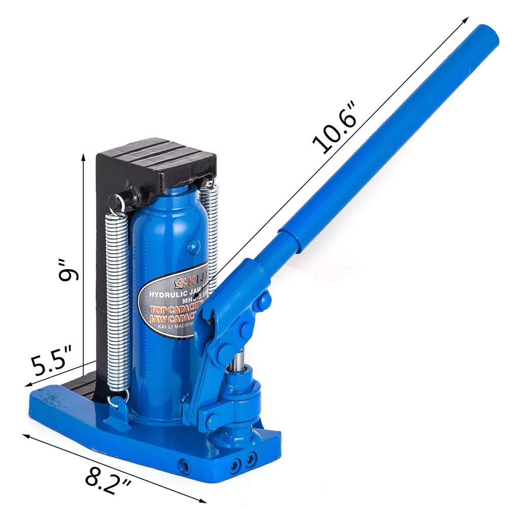 VEVORbrand Toe Jack Lift Hydraulic Machine Toe Jack Lift Air Hydraulic Toe Jack Proprietary Heat-Treated Steel (2.5-5Ton Blue)
