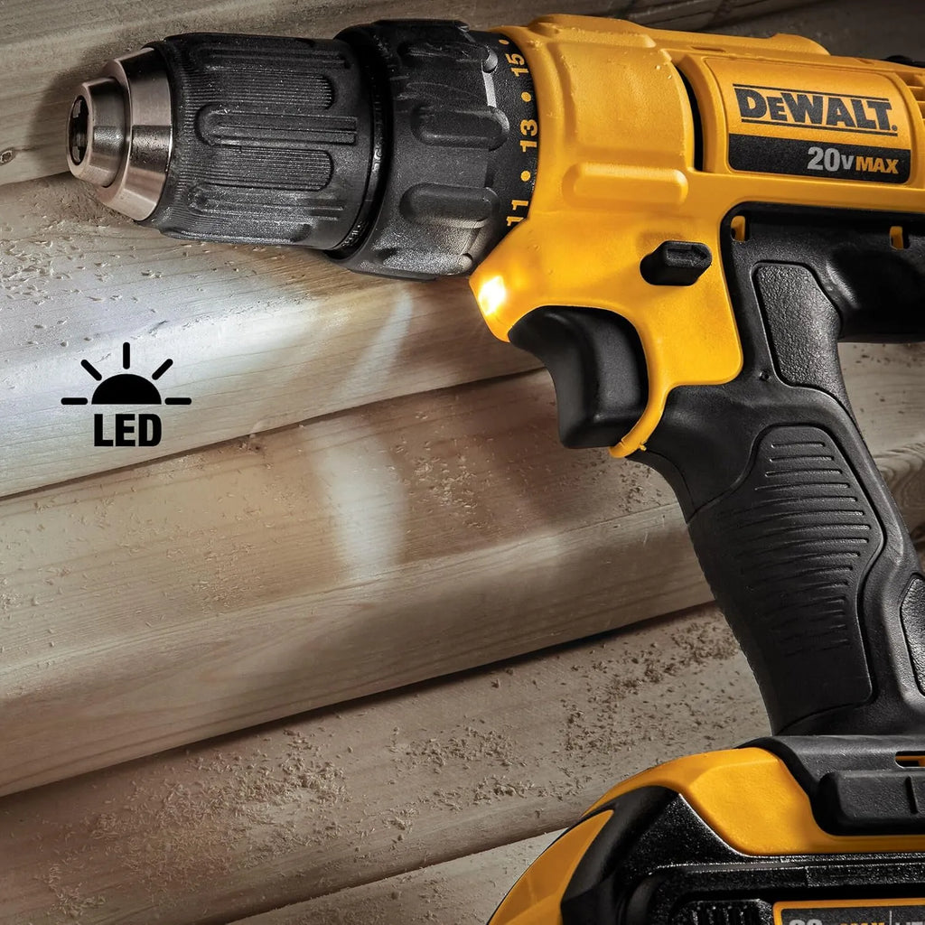 20V MAX Cordless Drill and Impact Driver, Power Tool Combo Kit with 2 Batteries and Charger (DCK240C2)