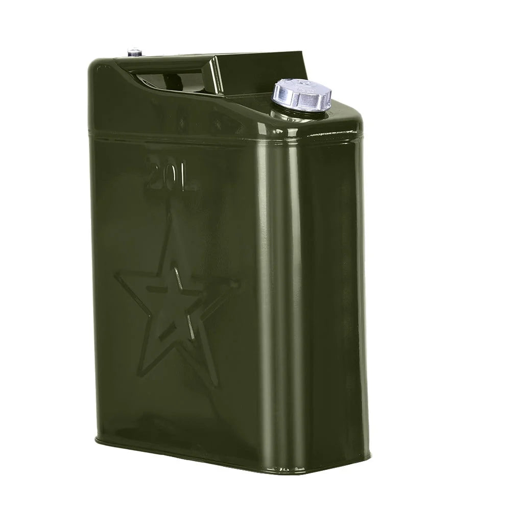 PMUYBHF Can 20L Liter (5 Gallon Gal) Backup Steel Tank F-uel Gasoline G-reen