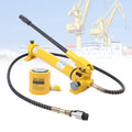 RSC-3050 Hydraulic Cylinder Jack 30 Ton 50mm-1.9 Stroke+CP-700 Hand Pump 30 Ton Hydraulic Ram Jack & Hand Pump Stoke Mini Protable Hydraulic Cylinder 30 Ton Hollow Ram Hydraulic Cylinder Jack