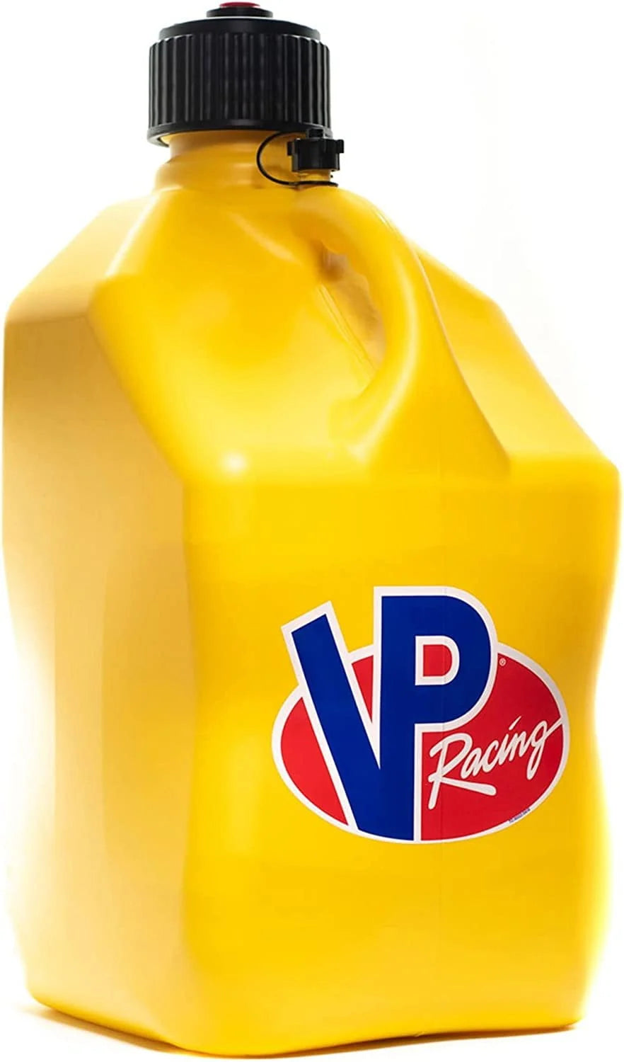 VP Racing 5.5-Gallon Square Motorsport Racing Utility Liquid Fuel Container Jug and 14 Inch Deluxe Hose Kit and Multipurpose Cap, Yellow 4 Pack