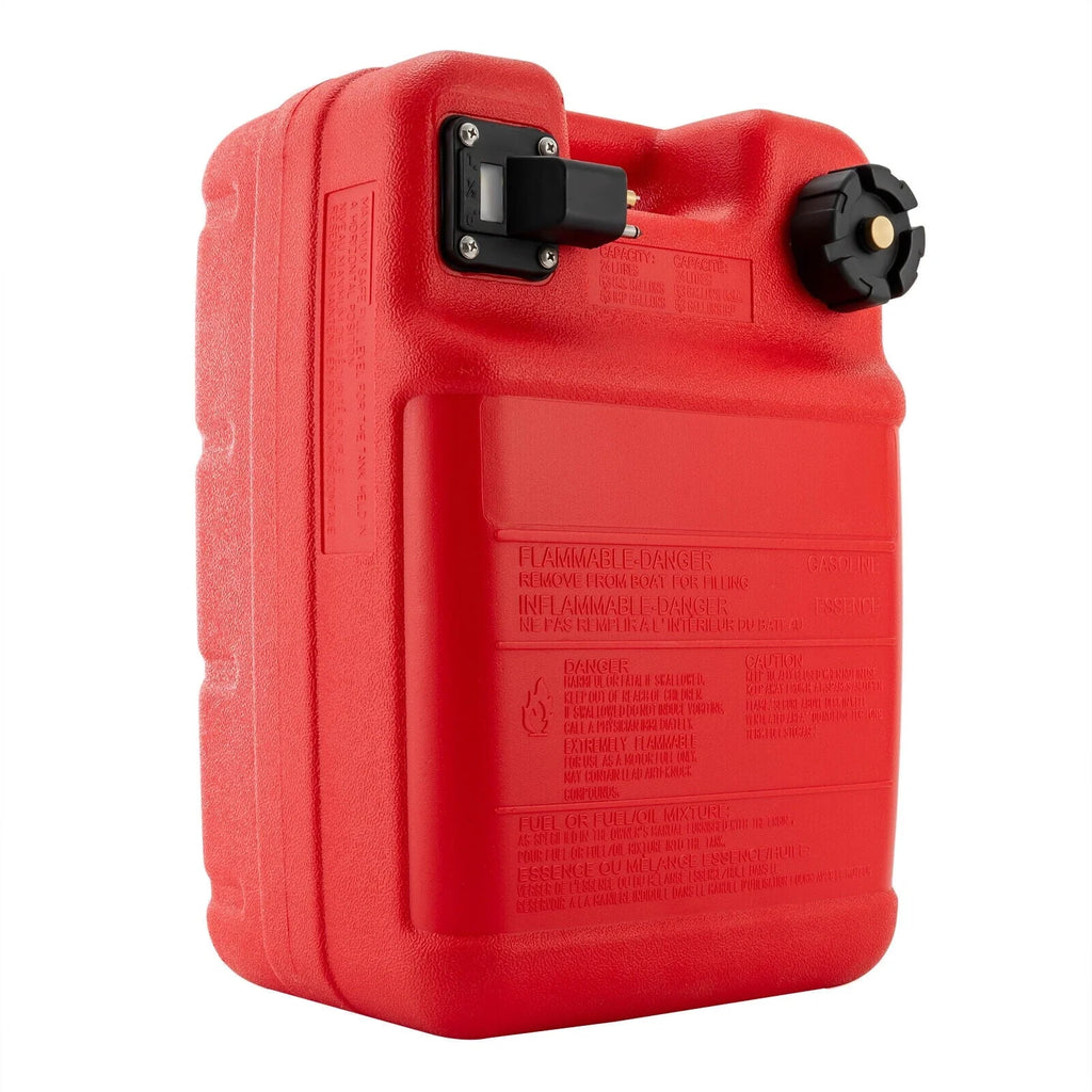 TFCFL Red 6.34 Gallons Portable Boat Fuel Tank Marine Outboard Fuel Tank/Fuel Line
