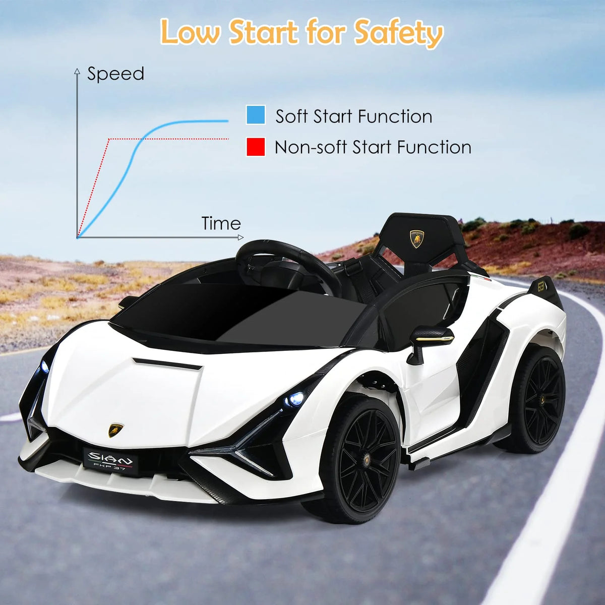Licensed Lamborghini Electric Suspension Bluetooth