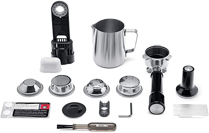 Breville BES870BSXL Barista Express Espresso Machine, Black Sesame
