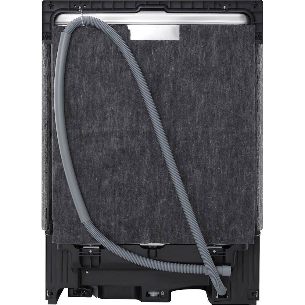 LG - 24 Top Control Smart Built-In Dishwasher with TrueSteam, Tub Light and Quiet Operation - Black stainless steel